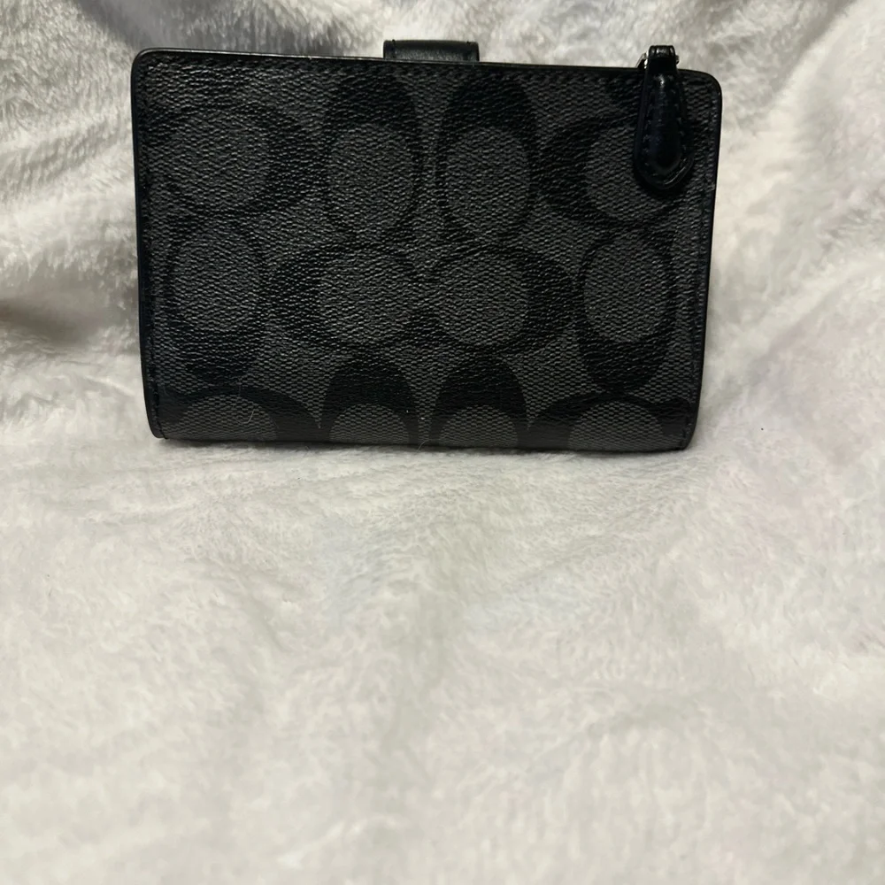 Coach Black Monogram Wallet